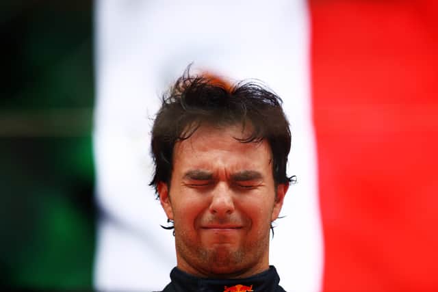 Perez was in tears during the Mexican national anthem while he stood atop the podium in Monaco on Sunday