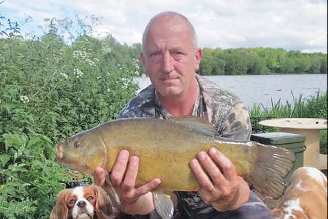 Paul Morton's 7 pounder from Bradwell – even the dogs are impressed