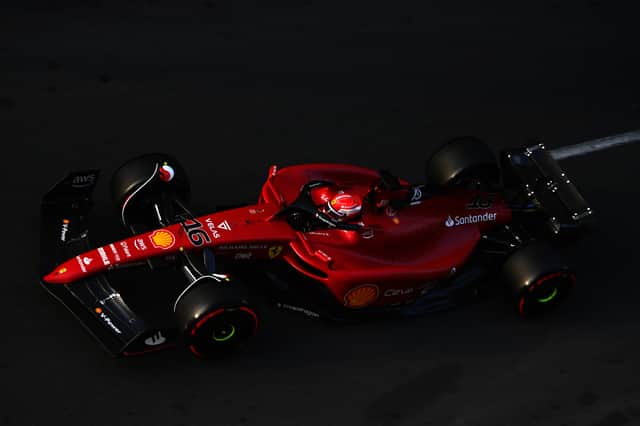 Ferrari’s Charles Leclerc was the pace setter in Baku on Friday. He led both Red Bulls of Sergio Perez and Max Verstappen in the time sheets.