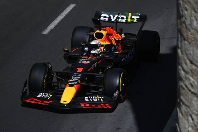 Max Verstappen was third fastest on the opening day of practice in Baku