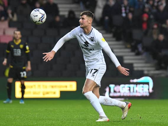 Ethan Robson was a popular member of the squad during his loan spell at MK Dons. He has signed on a permanent basis after his release from Blackpool