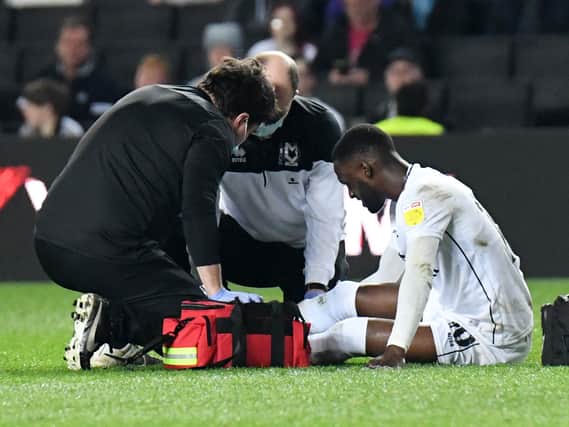 Mo Eisa suffered his ankle injury in the 3-2 defeat to Sheffield Wednesday in April. It is likely he will miss much of the first part of the new campaign