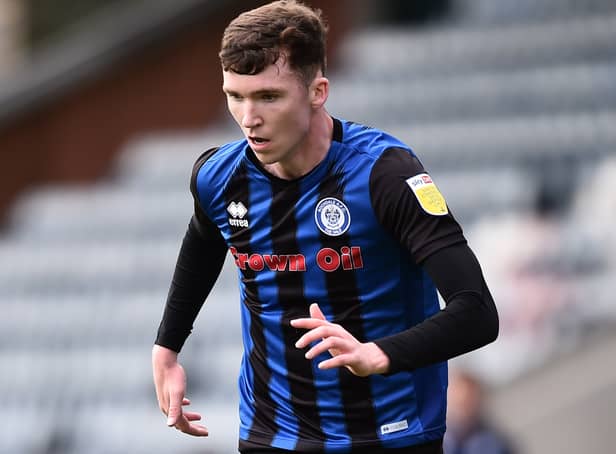 <p>Irishman Conor Grant arrives at MK Dons for an undisclosed fee from Rochdale, where he played for the last 18 months having signed from Sheffield Wednesday</p>