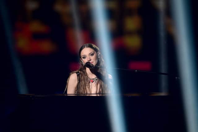 Rising star Holly Humberstone performed during the Brit Awards 2022 (Image: Getty Images)