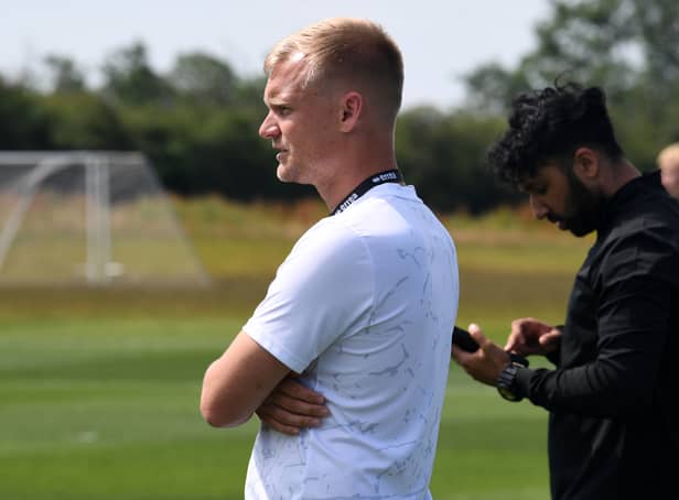 <p>Liam Manning said Dons are a more attractive location for potential transfer targets after seeing the likes of Matt O’Riley (Celtic), Harry Darling (Swansea) and Scott Twine (Burnley) move up the pyramid after leaving the club</p>