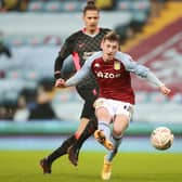 Aston Villa striker Louie Barry netted against Liverpool in the FA Cup third round in 2021. He joins MK Dons on loan for next season