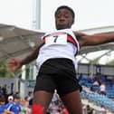 D’Mitri Varlack won the long jump by 31cm with a new M17 club record of 7.08m