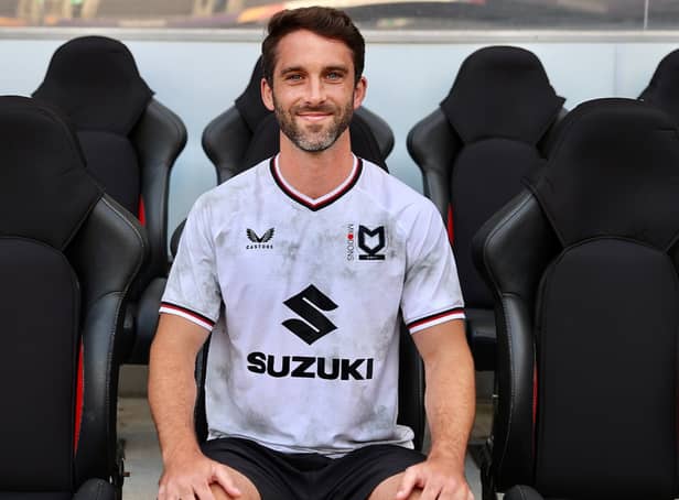 <p>Will Grigg is finally an MK Dons player after signing a deal to join the club after being released by Sunderland</p>