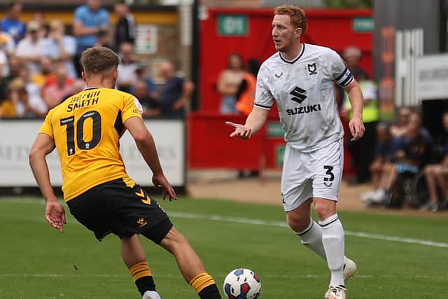 Dean Lewington was back in his old spot at left-back on Saturday