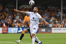 Bradley Johnson has played in both of Dons’ league games since signing on a free transfer in the summer, coming off the bench against Cambridge United before getting his first start on Saturday against Sheffield Wednesday