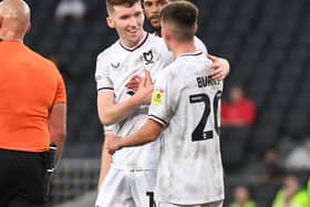 Conor Grant says playing alongside Darragh Burns and Dawson Devoy, who he grew up in Ireland playing against, has been a lot of fun so far since they all signed for MK Dons this summer