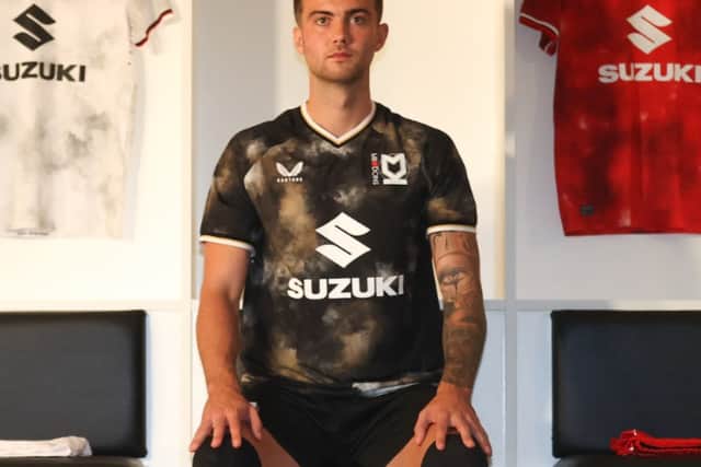 Daniel Harvie took part in a bit of modelling while out injured, sporting the new third strip