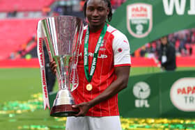 Joshua Kayode helped Rotherham to lift the Papa John’s Trophy with a win over Sutton United at Wembley Stadium last season