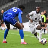 Brooklyn Ilunga looked impressive and eager to get on the ball in the first half against Cheltenham, but admitted the performance level fell off in the second period, not just for him, but for the whole MK Dons side