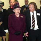 Queen Elizabeth II with MK Dons chairman Pete Winkelman during the opening ceremony of Stadium MK in 2007