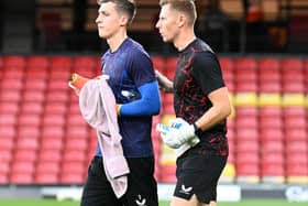 David Martin with Dons’ first choice Jamie Cumming