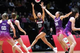 Milton Keynes’ netball ace Zara Everitt in action for London Pulse