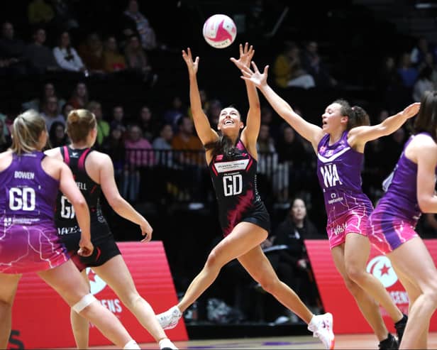 Milton Keynes’ netball ace Zara Everitt in action for London Pulse