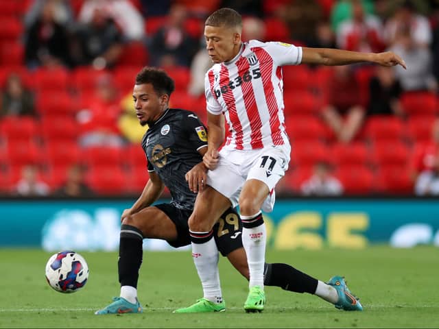 Matty Sorinola has begun to establish himself in the Swansea City side following his move from Union SG. He is one of three former MK Dons players in the Swans squad this season