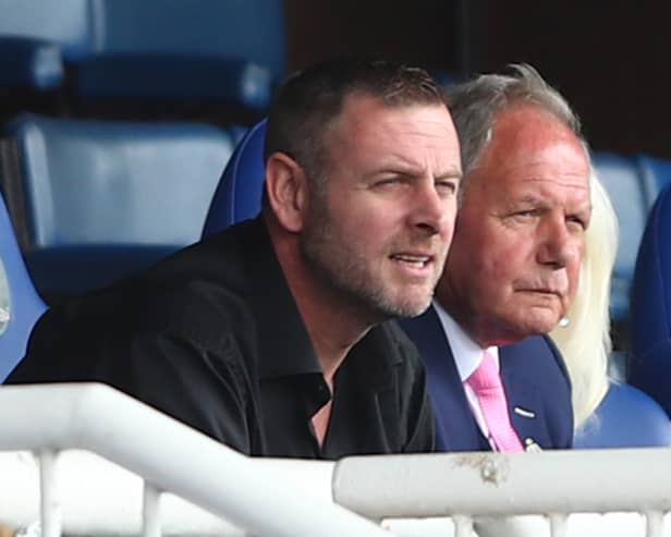 Peterborough co-owner Darragh MacAnthony, sat alongside Director of Football Barry Fry, said earlier this week he planned to sell his stake in the club before the end of the season