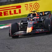 Max Verstappen set the fastest time in qualifying for the Japanese Grand Prix on Sunday but will face the stewards to see whether he will start from pole position