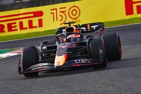 Max Verstappen set the fastest time in qualifying for the Japanese Grand Prix on Sunday but will face the stewards to see whether he will start from pole position