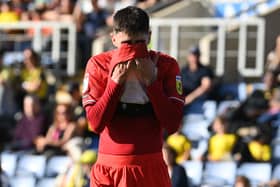 Dawson Devoy was sent off in the defeat to Shrewsbury Town on Saturday for a two-footed challenge on Jordan Shipley