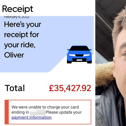 Thirsty Uber passenger dumbfounded after £10 pub trip results in bill for £35,000