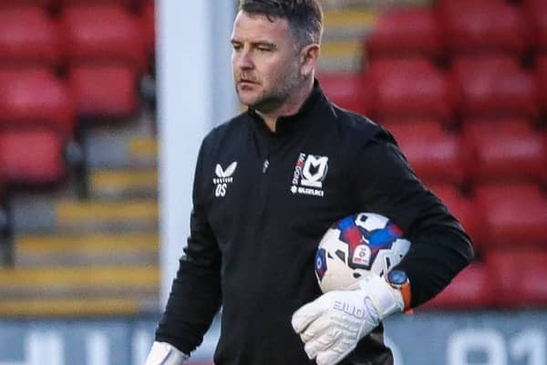 MK Dons have appointed Darren Smith as their goalkeeper coach for the short term. Pic: Andy Gardner