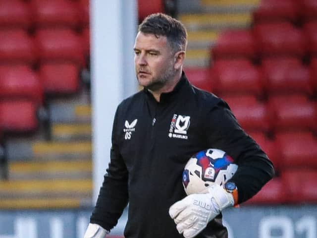 MK Dons have appointed Darren Smith as their goalkeeper coach for the short term. Pic: Andy Gardner
