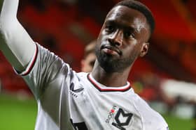 Mo Eisa made a scoring return to Stadium MK after six months out on the sidelines following ankle surgery