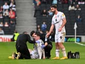Louie Barry was substituted at half-time after suffering a concussion during the first-half against Derby County. The Aston Villa loanee had scored his first goal for the club just minutes earlier