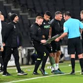 Richie Barker spent two-and-a-half years at MK Dons, but helped guide Derby to victory at Stadium MK