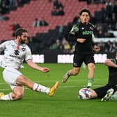 Striker Will Grigg had two great chances to score during the 3-1 defeat to Derby County last weekend