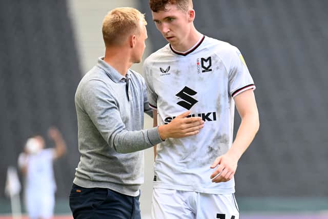 Liam Manning said Conor Grant has improved his physicality this season to adapt to League One football