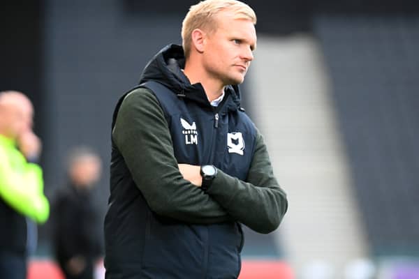 Liam Manning was sacked as head coach of MK Dons on Sunday