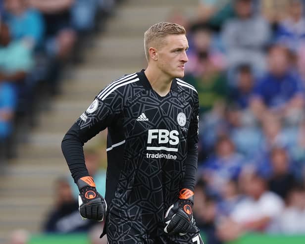 Leicester keeper Daniel Iversen