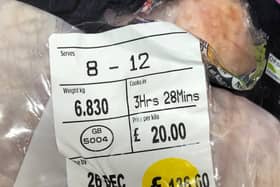 One of the expensive turkeys for sale in Morrisons that have had shoppers double take as the birds cost more than a flight to Turkey. 