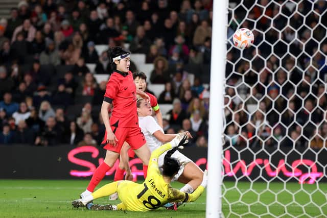 Alessia Russo scored England’s third of the night early in the second-half