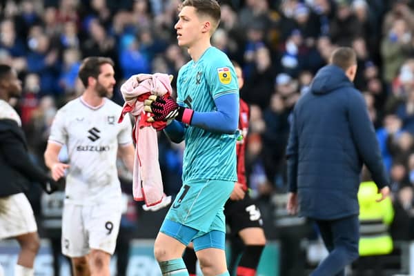 MK Dons keeper Jamie Cumming