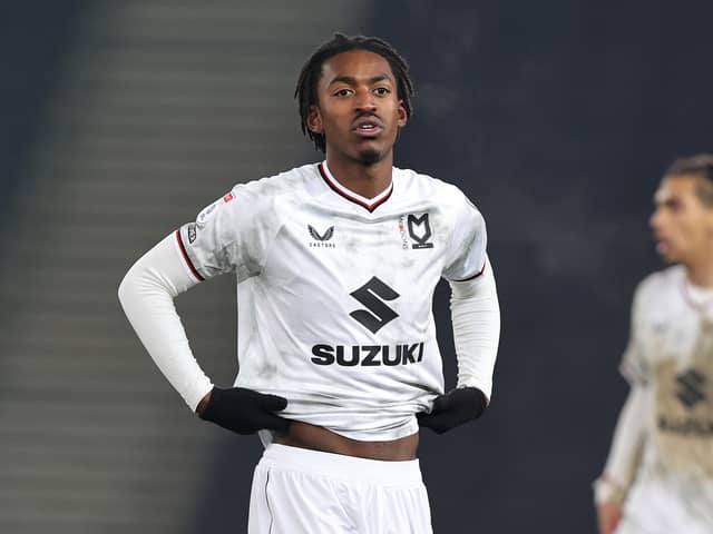 Paris Maghoma scored Dons’ dramatic late equaliser against Lincoln City on Tuesday night