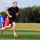 Dean Lewington is getting closer to a return to action for MK Dons after hamstring surgery