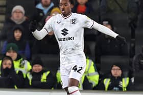 Paris Maghoma has started all but one game since arriving on loan at MK Dons from parent club Brentford