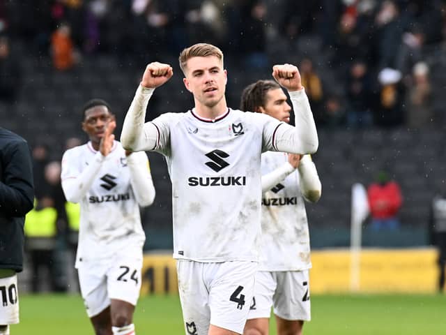 Jack Tucker starred against Cambridge United, and he hopes to have answered a few questions about Dons’ resolve with the clean sheet at Stadium MK