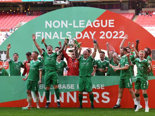 Newport Pagnell Town are a game away from a remarkable Wembley return