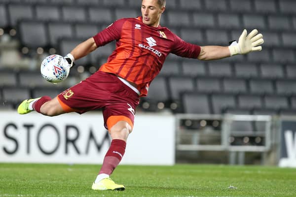 Stuart Moore played 15 games for MK Dons in two seasons at Stadium MK