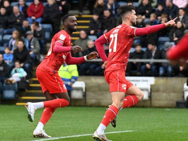 Daniel Harvie swept Dons into the lead at Wycombe on Saturday