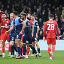 The battle between MK Dons and Wycombe was a feisty one at times on Saturday