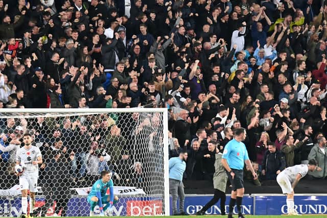 More than 6,500 Rams fans packed into Stadium MK when Derby beat MK Dons 3-1 back in November, with one famous guest included