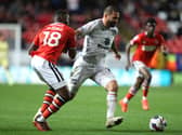 Bradley Johnson scored a brilliant free-kick at The Valley in Dons’ 2-0 win over Charlton back in October